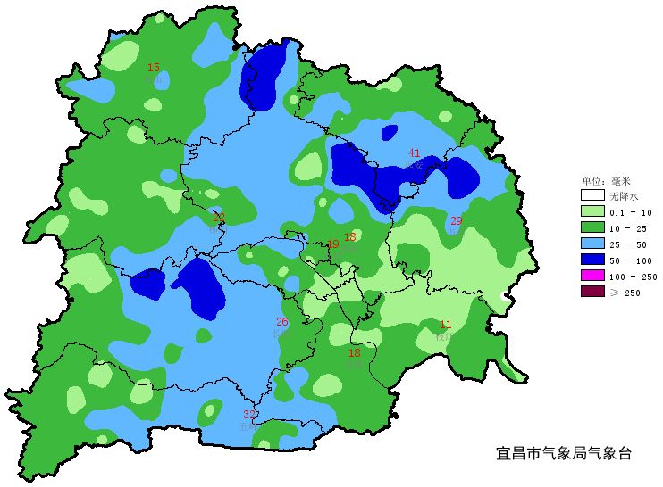 湖北省宜昌市西陵区最新天气预报