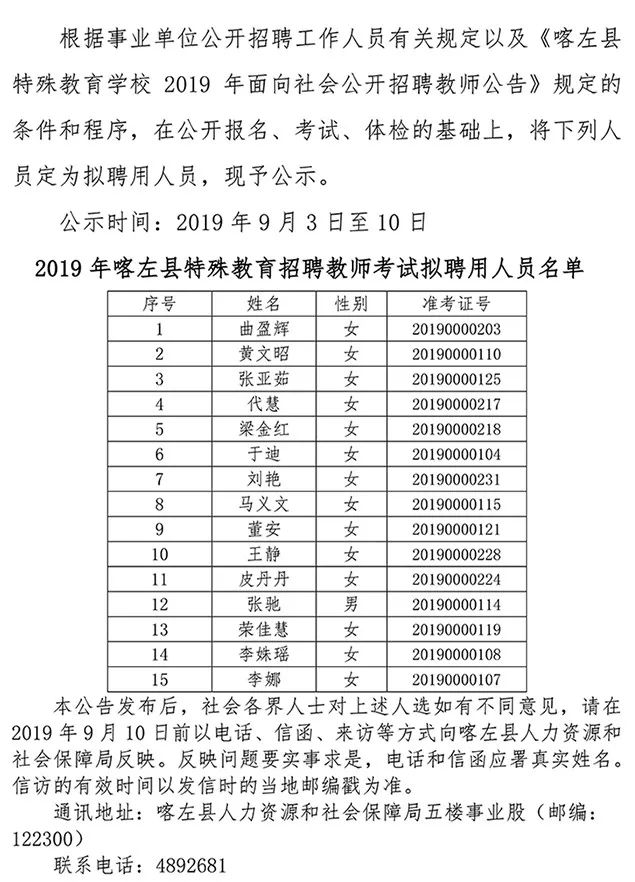 同心县特殊教育事业单位等最新领导