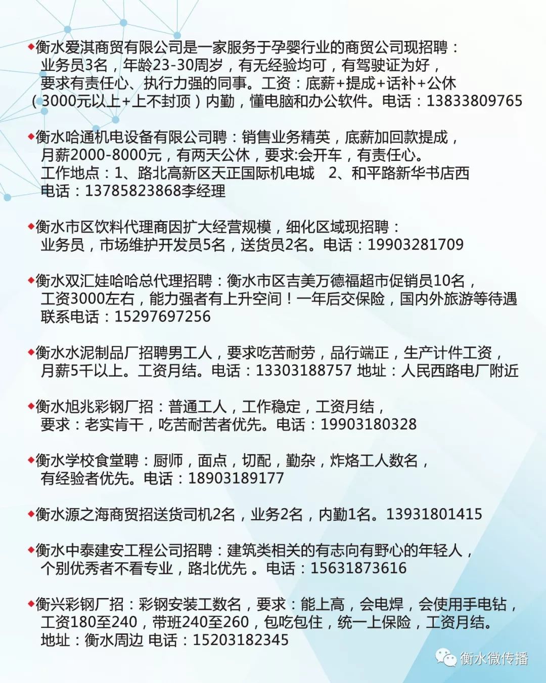 水墩镇最新招聘信息